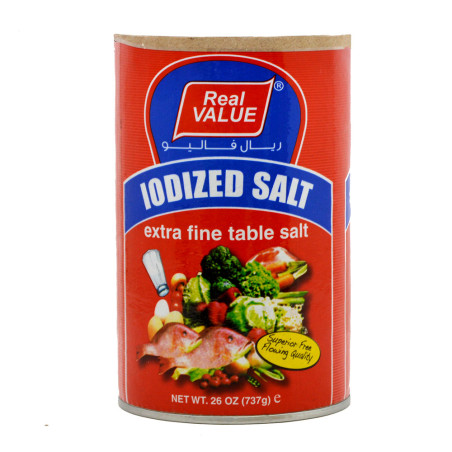 Real Value Extra Fine Iodized Salt 737G