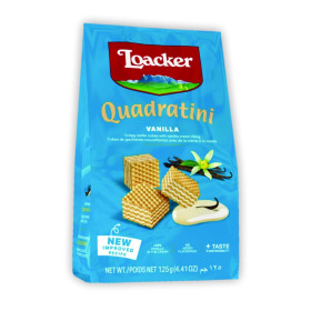 Loacker Quadratini Vanilla Wafer Cookies 125G
