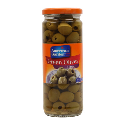 American Garden Pitted Green Olive 450G
