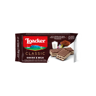 Loacker Cocoa - Milk Wafer 45G