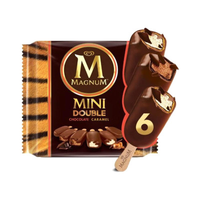 Magnum Mini Double Chocolate 6P Ice Cream Bar 300G
