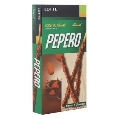 Lottee Pepero Almond And Chocolate 256G