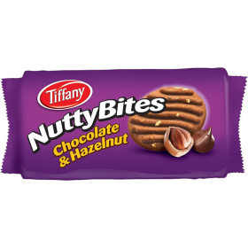 Tiffany Nutty Bites Chocolate And Hazelnut Cookies 81G