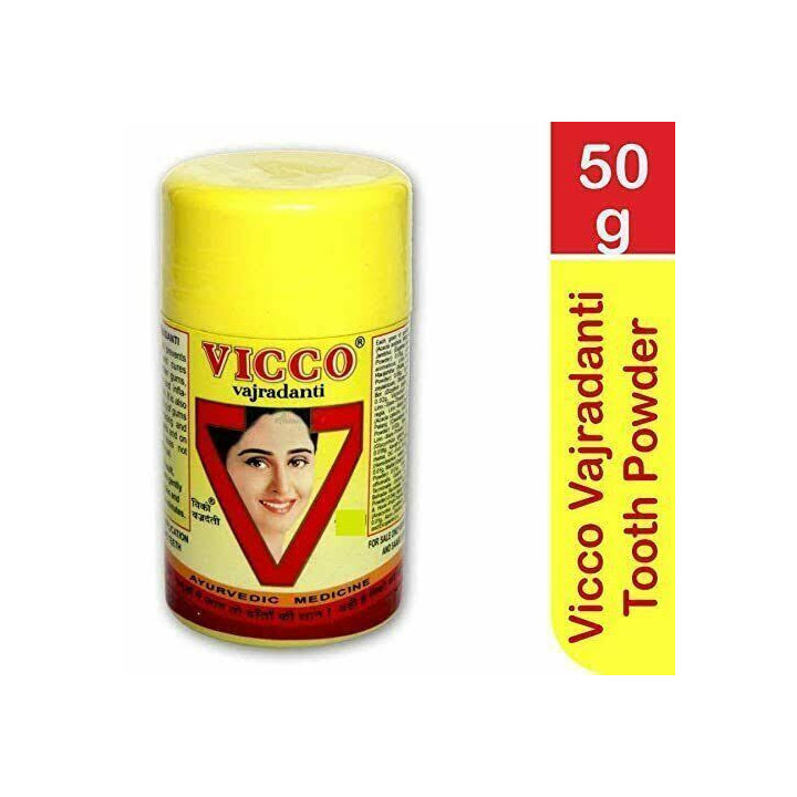 Vicco Herbal Toothpaste Powder, 50 g
