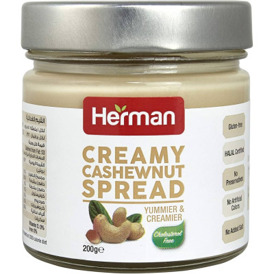 Herman Cholesterol Free Creamy Cashewnut Spread 200G