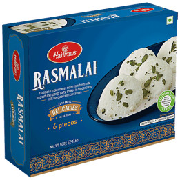 Haldiram's Rasmalai, 6 pcs, 500 g