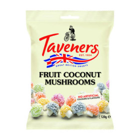 Taveners Fruit Coconut Mushroom Candy 120G