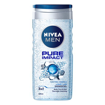 Nivea Men No. 80892 Pure Impact Shower Gel 250Ml