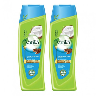 Dabur Vatika 2Pc Volume And Thickness Shampoo 400Ml