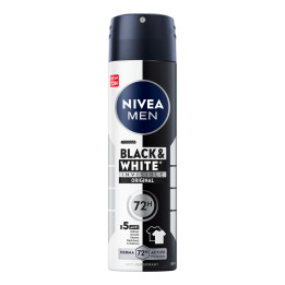 Nivea Men Black and White Invisible Deodorant Spray No. 82241, 150 ml