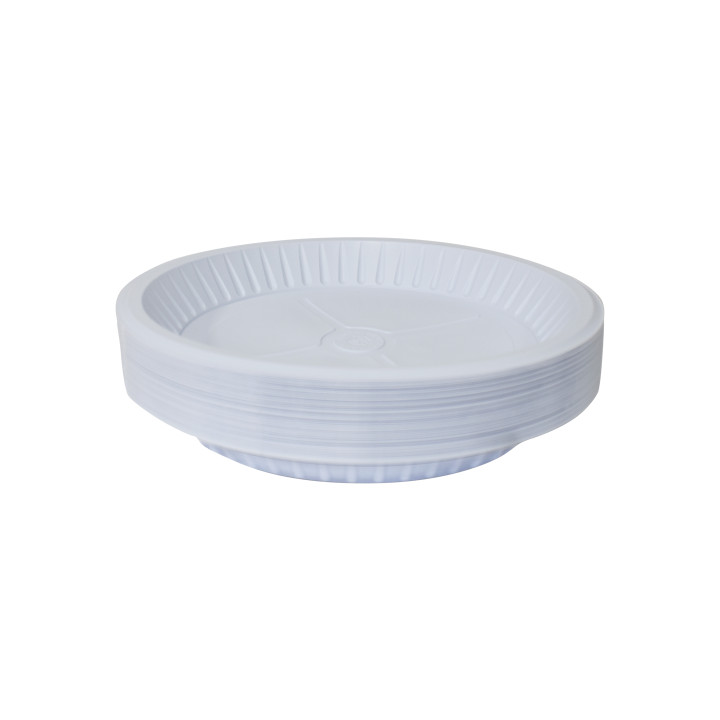 Disposable Round Plastic Plate No. 22, 50 pcs