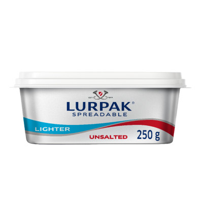 Lurpak Lighter Unsaltd Spreadable Butter 250G