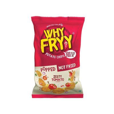 Why Fry Y Zesty Tomato Popped Potato Chips 36G