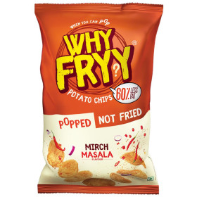 Why Fry Y Mirchi Masala Popped Potato Chips 36G