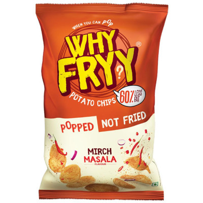 Why Fry Y Mirchi Masala Popped Potato Chips 36G