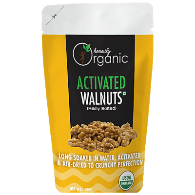 Honestly Organic Mildly Salted Activated Walnuts 100G