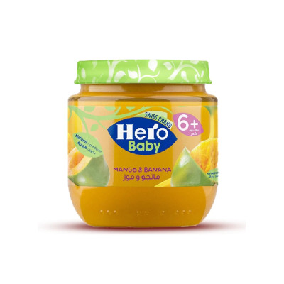 Hero Baby 6+ Months Mango And Banana Puree 125G