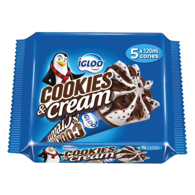 Igloo Cookies And Cream Ice Cream Cookie 71Gm