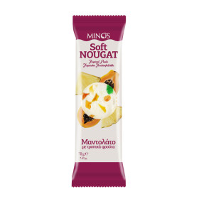 Minos Soft Nougat Cranberry And Almond Nut Bars 70G