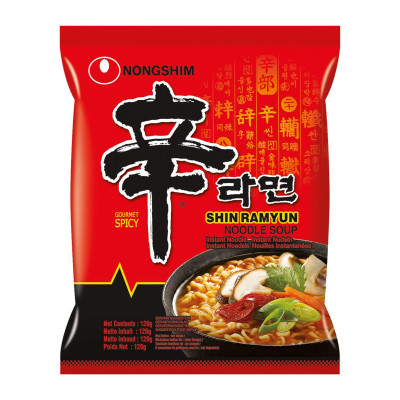 Shin Ramyun Gourmet Spicy Noodles Soup 120G