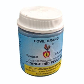 Fowl Brand Orange Red Food Color 100G