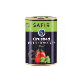 Safir Basil Crushed Peeled Tomatoes Tin 400G