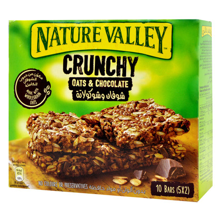 Nature Valley كرانشي شوفان مع قطع الشوكولاتة قرانولا بار 210 جم