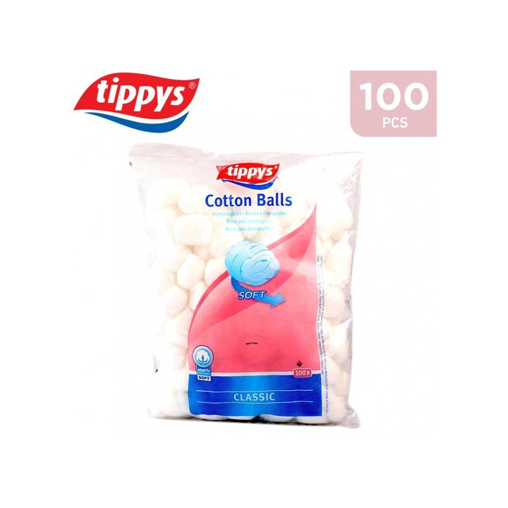 كرات قطنية تيبيز، 100 قطعة