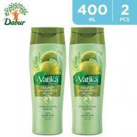 Dabur Vatika 2Pc Nourish And Protect Shampoo 400Ml