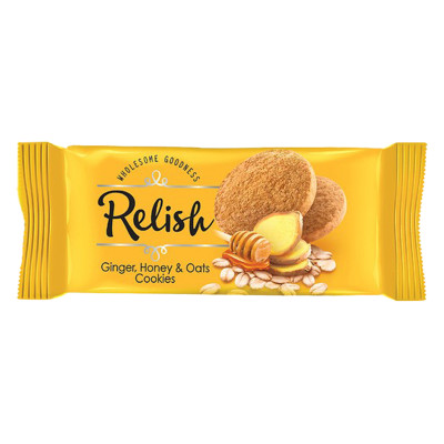 Relish Ginger Honey And Oats Cookies 42G
