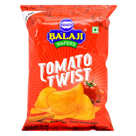 Balaji Tomato Twist Potato Wafers 40G