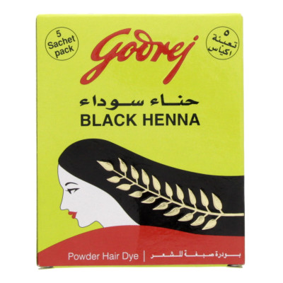 Godrej Black Henna Hair Dye Powder 15G