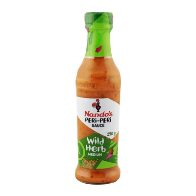 Nandos Wild Herb Medium Peri-Peri Sauce 250Ml