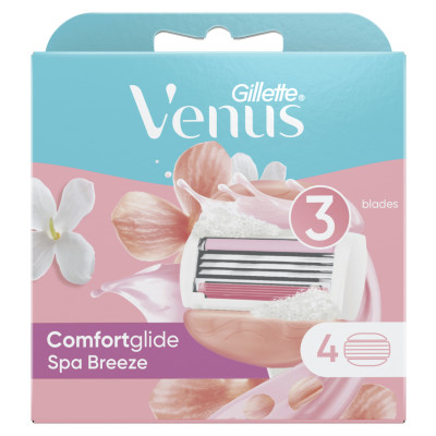 Gillette Venus Comfort Glide Spa Breeze Razor 4Pcs