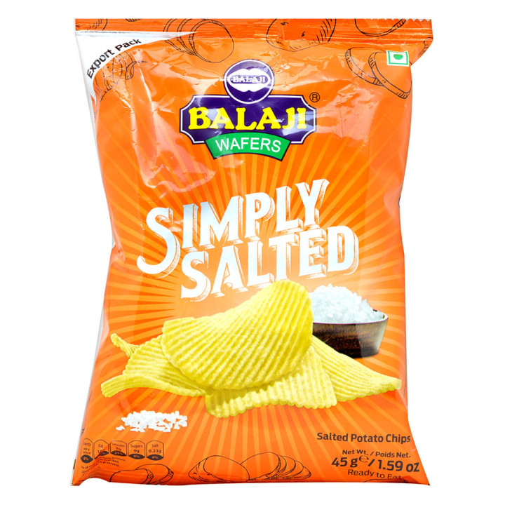 Balaji Simply Salted Potato Wafers, 45 g