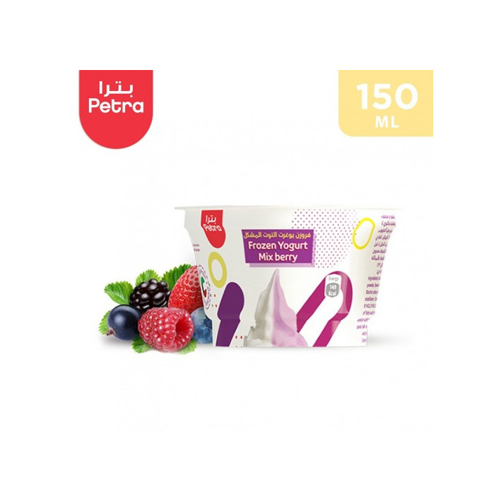 آيس كريم زبادي مجمد بالتوت المشكل بترا كوب، 150 جم