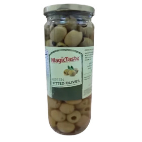 Magic Taste Green Pitted Olives 440Gm