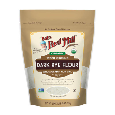 Brm Organic Dark Rye Flour 20Oz