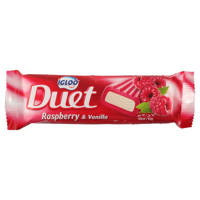 Igloo Raspberry And Vanilla Duet Ice Cream 65Ml