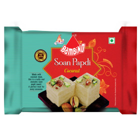 Bambino Soanpapdi Coconut Flavour 250Gm