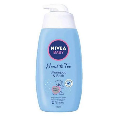 Nivea Baby Head To Toe Shampoo And Bath 500Ml. Germany