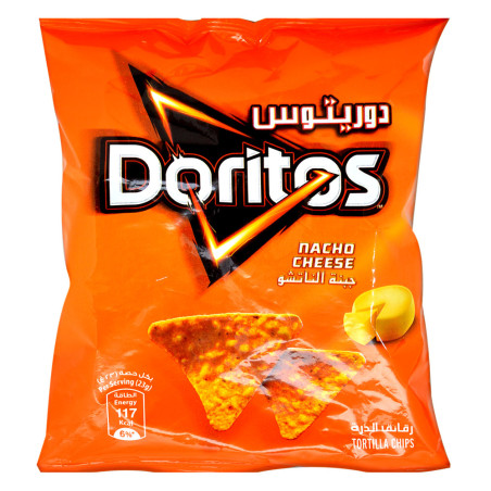 Doritos Nacho Cheese Tortila Chips 23G