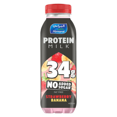 Almarai Strawberry Banana Protein Milk 400Ml