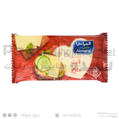 Almarai Cheddar Lite Slices 400Gms