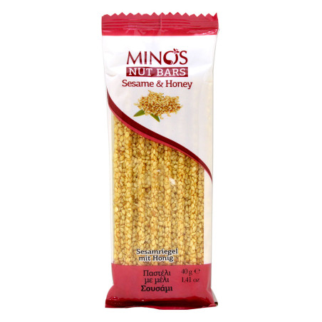 Minos Sesame and Honey Nut Bars 40G