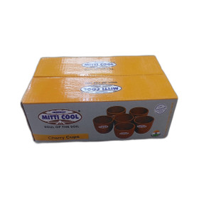 Mitticool 100Ml Clay Cherry Cup 1Pcs X 6