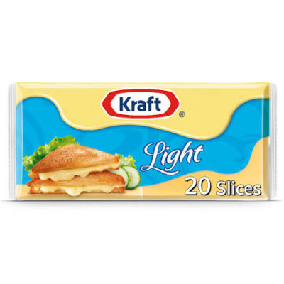 Kraft Light Cheese Slices 400Gm
