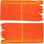 Ae Orange Khesh Pooja Towel 1Pc
