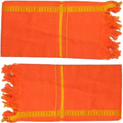 Ae Orange Khesh Pooja Towel 1Pc