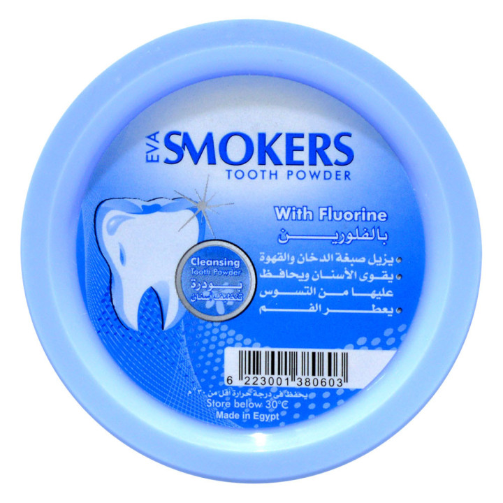 Eva Fluorine Smokers Tooth Powder, 40 g
